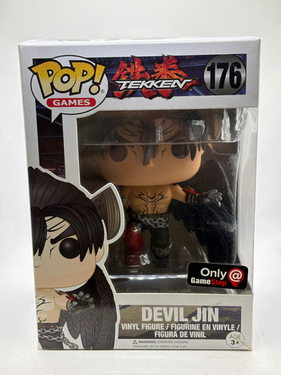 Funko POP! Games Tekken #176 Devil Jin GameStop Vinyl Figure