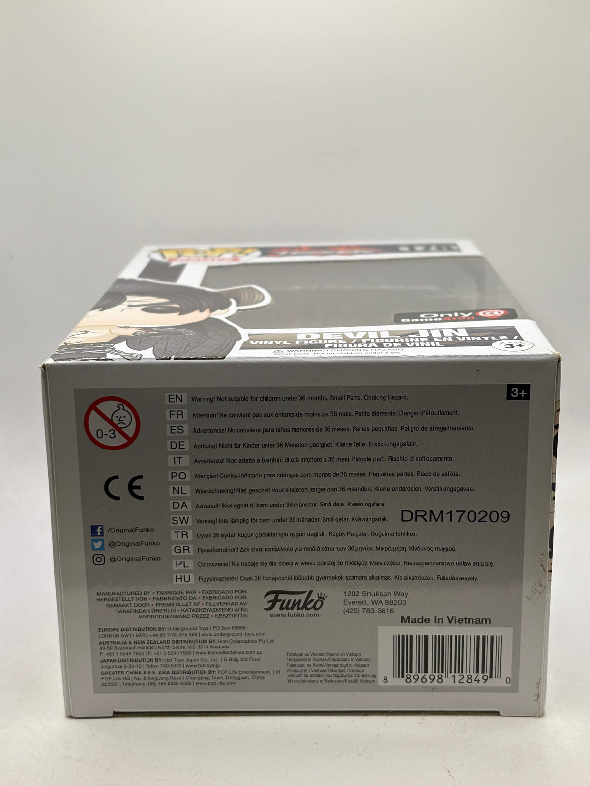 Funko POP! Games Tekken #176 Devil Jin GameStop Vinyl Figure image 6