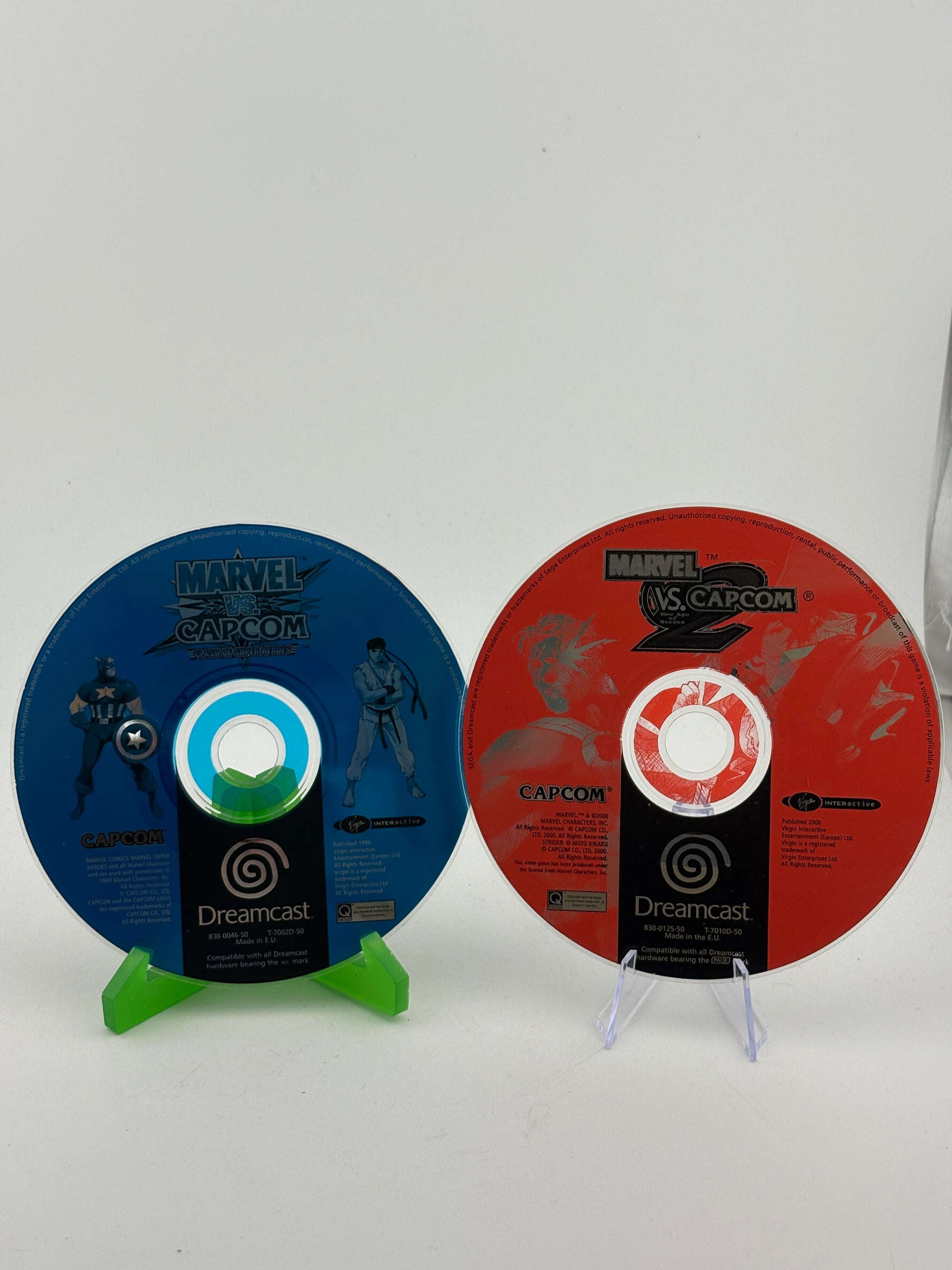 Sega Dreamcast Marvel vs Capcom 1 & 2 Disc Only No Case FRENLY BRICKS - Open 7 Days