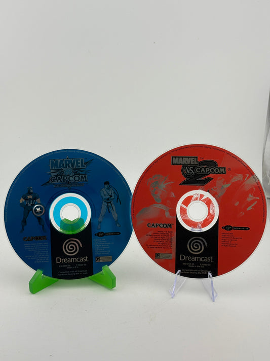Sega Dreamcast Marvel vs Capcom 1 & 2 Disc Only No Case FRENLY BRICKS - Open 7 Days