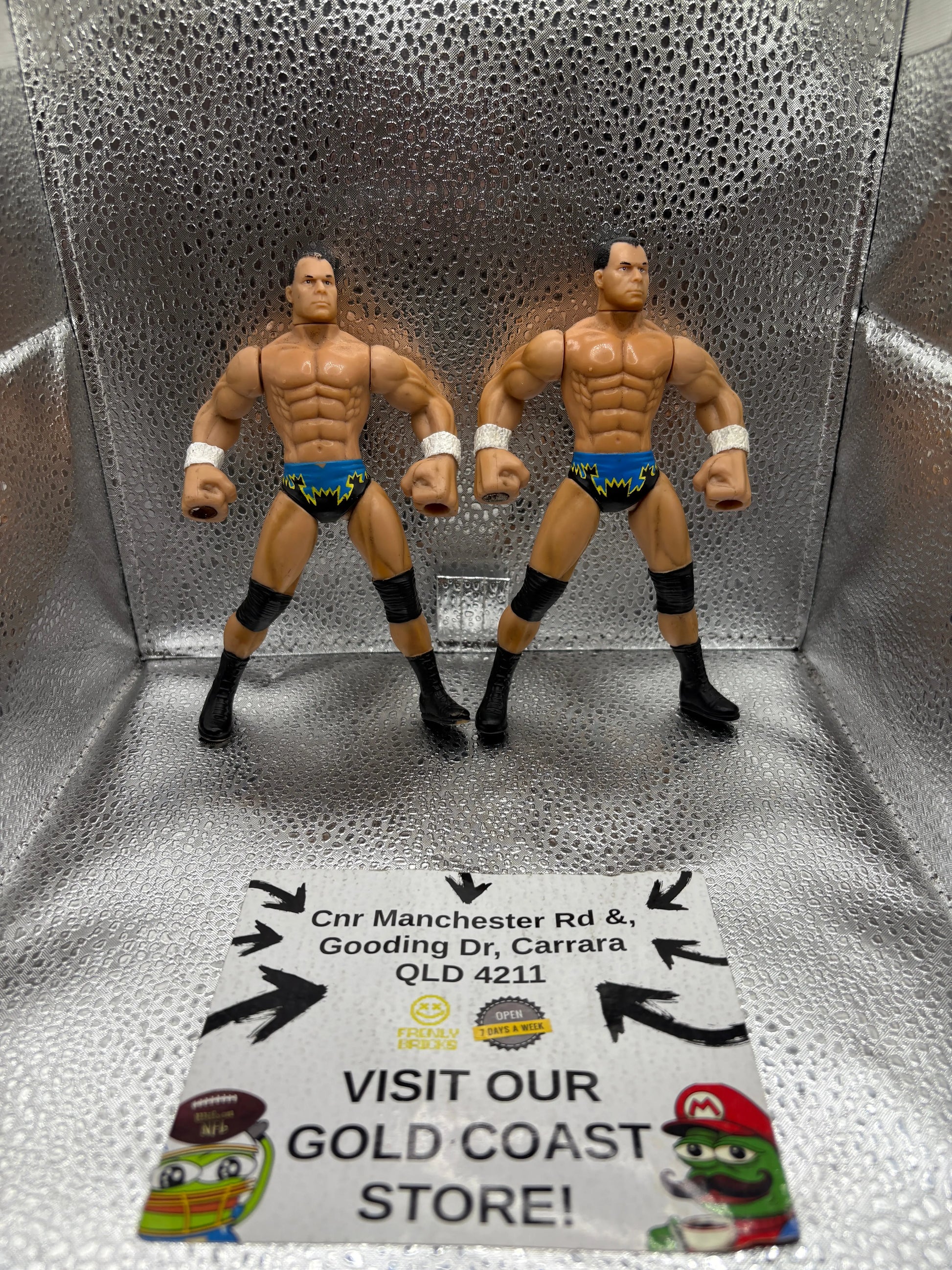 WCW Dean Malenko Grip 'N Flip Loose x2 Wrestling Action Figure FRENLY BRICKS - Open 7 Days