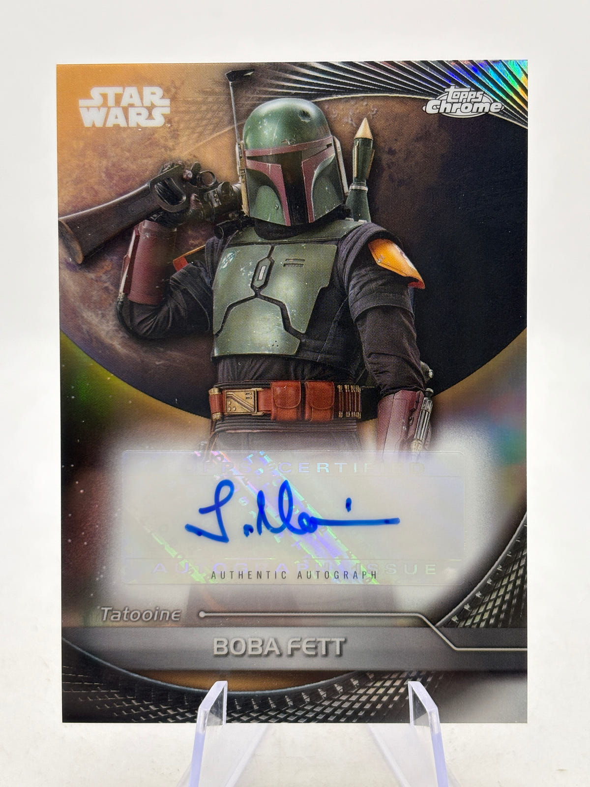 2025 Topps Star Wars HyperSpace AV-TEM Boba Fett Temuera Morrison Autograph image 1