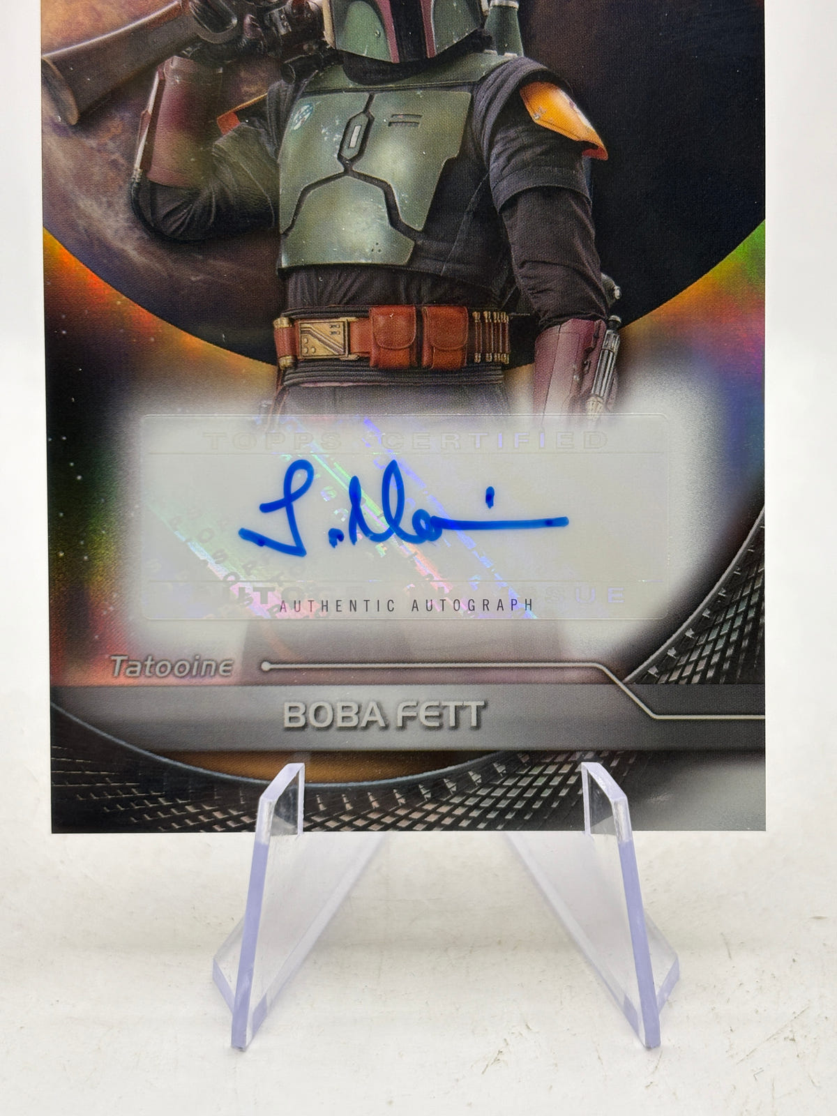 2025 Topps Star Wars HyperSpace AV-TEM Boba Fett Temuera Morrison Autograph image 2