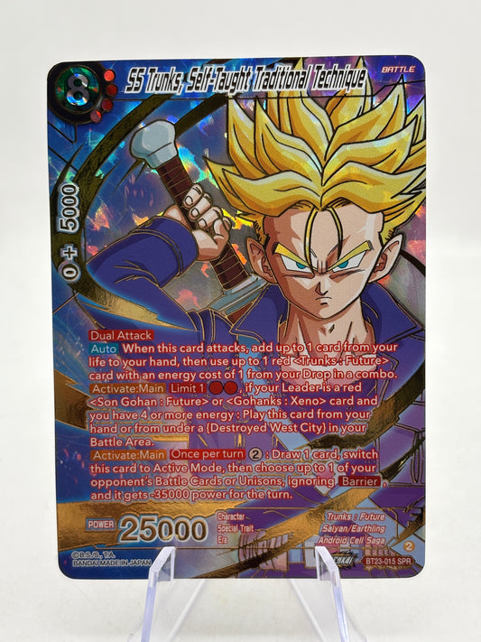 Dragon Ball Super Masters - SS Trunks, Self-Taught Traditional Technique BT23-015 SPR