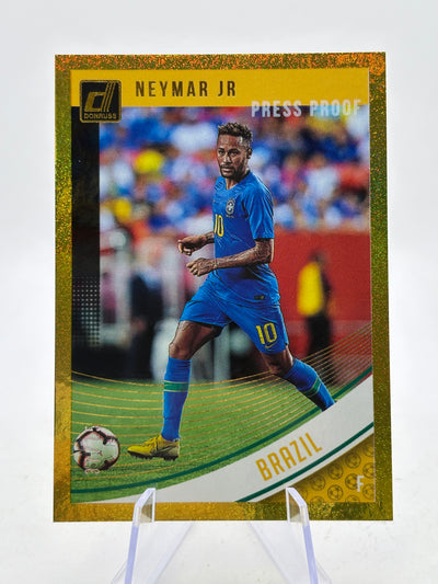 2018-19 Panini Donruss Soccer #104 Neymar Jr Gold Press Proof /75
