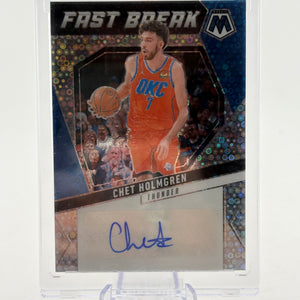 2024-25 Panini Mosaic Basketball - Fast Break Chet Holmgren Auto OKC Thunder FRENLY BRICKS - Open 7 Days