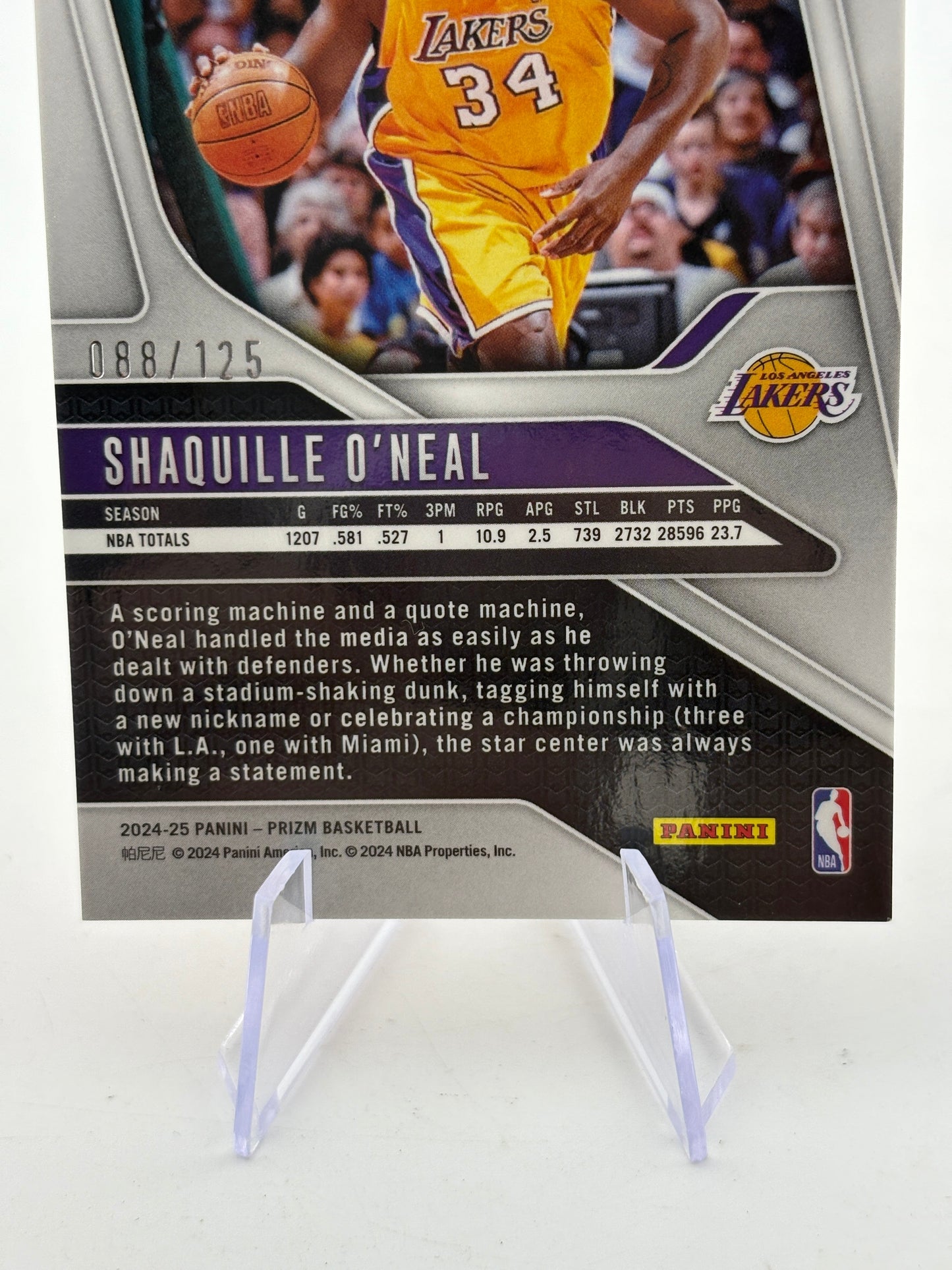 2024-25 Panini Prizm Basketball - Shaquille O’Neal Fast Break Orange /125 FRENLY BRICKS - Open 7 Days