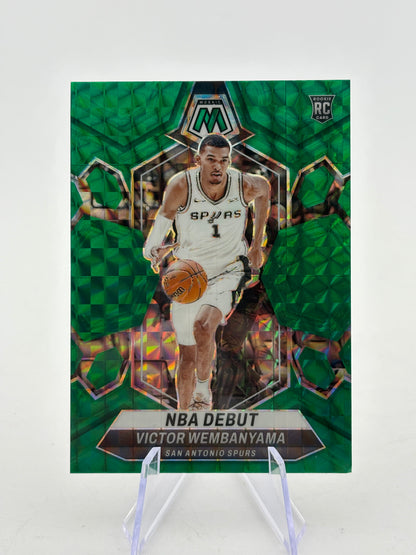 2023-24 Panini Mosaic Basketball - NBA Debut Victor Wembanyama Green Rookie FRENLY BRICKS - Open 7 Days