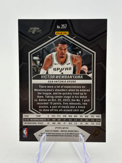 2023-24 Panini Mosaic Basketball - NBA Debut Victor Wembanyama Green Rookie FRENLY BRICKS - Open 7 Days