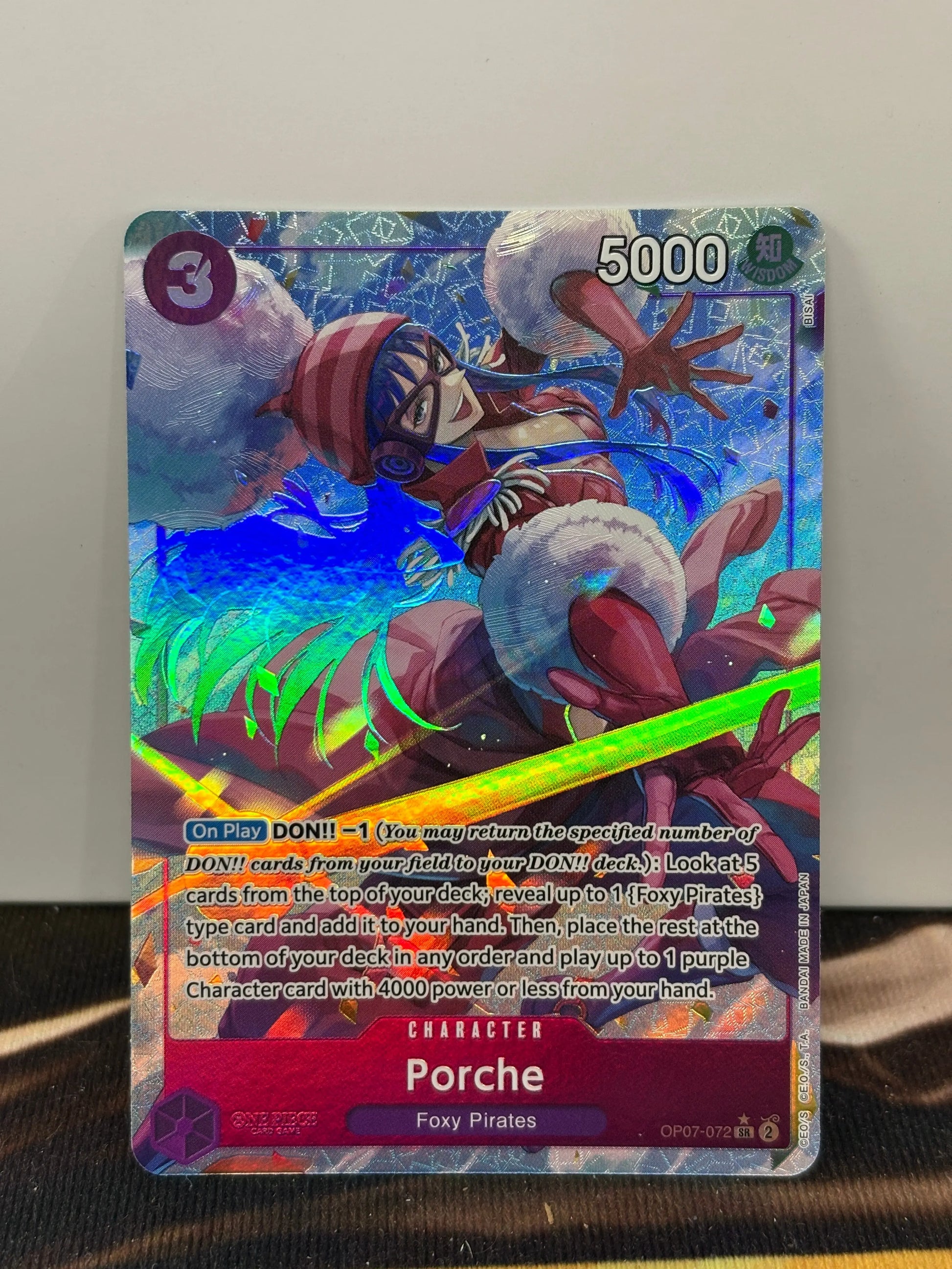 One Piece TCG 500 Years Porche Alt Art OP07-072 SR NM FRENLY BRICKS - Open 7 Days