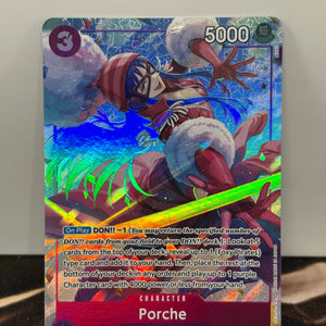 One Piece TCG 500 Years Porche Alt Art OP07-072 SR NM FRENLY BRICKS - Open 7 Days