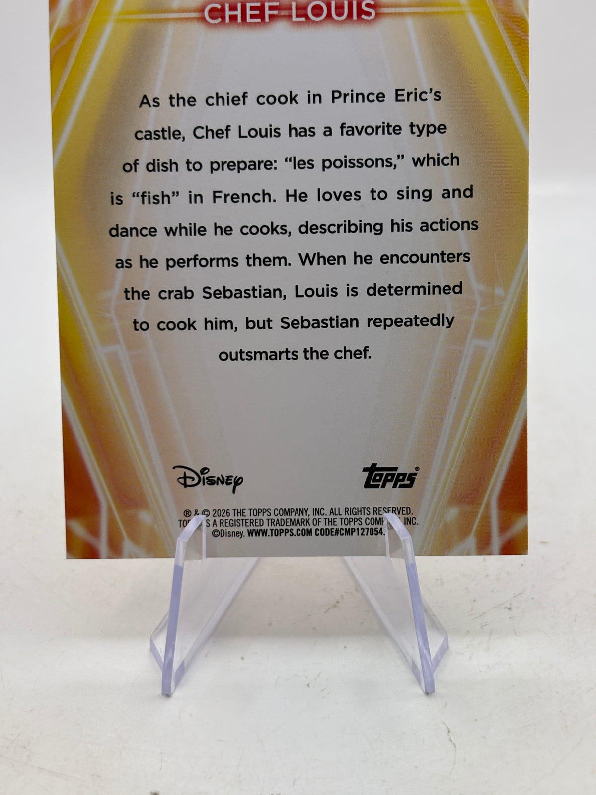 Topps 2026 Disney Neon Chef Louis Diamante 178 Numbered /25 image 4