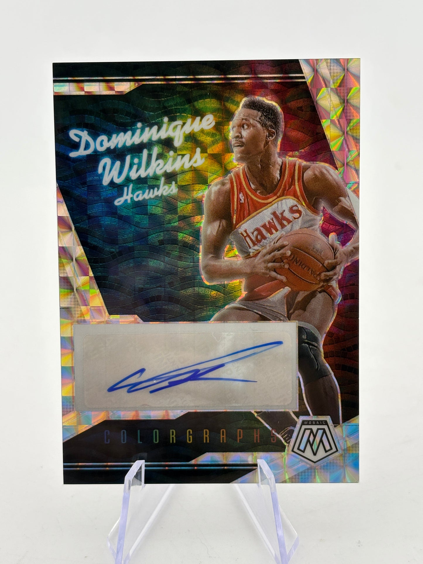 2024-25 Panini Mosaic Basketball - Dominique Wilkins Colorgraphs Auto FRENLY BRICKS - Open 7 Days