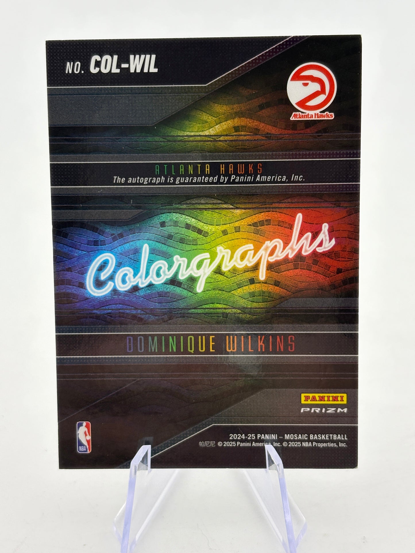 2024-25 Panini Mosaic Basketball - Dominique Wilkins Colorgraphs Auto FRENLY BRICKS - Open 7 Days