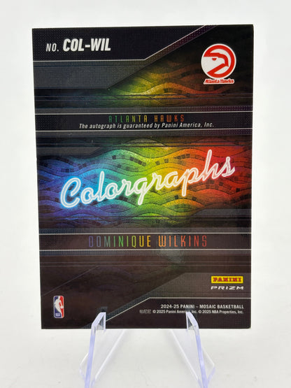 2024-25 Panini Mosaic Basketball - Dominique Wilkins Colorgraphs Auto FRENLY BRICKS - Open 7 Days