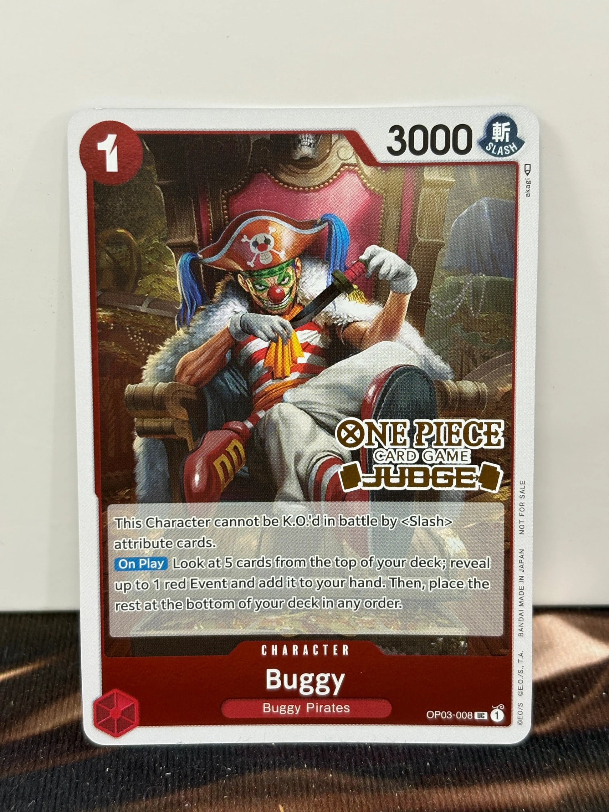 One Piece Card Game Buggy (Judge Pack Vol. 2) - Pillars of Strength - NM FRENLY BRICKS - Open 7 Days