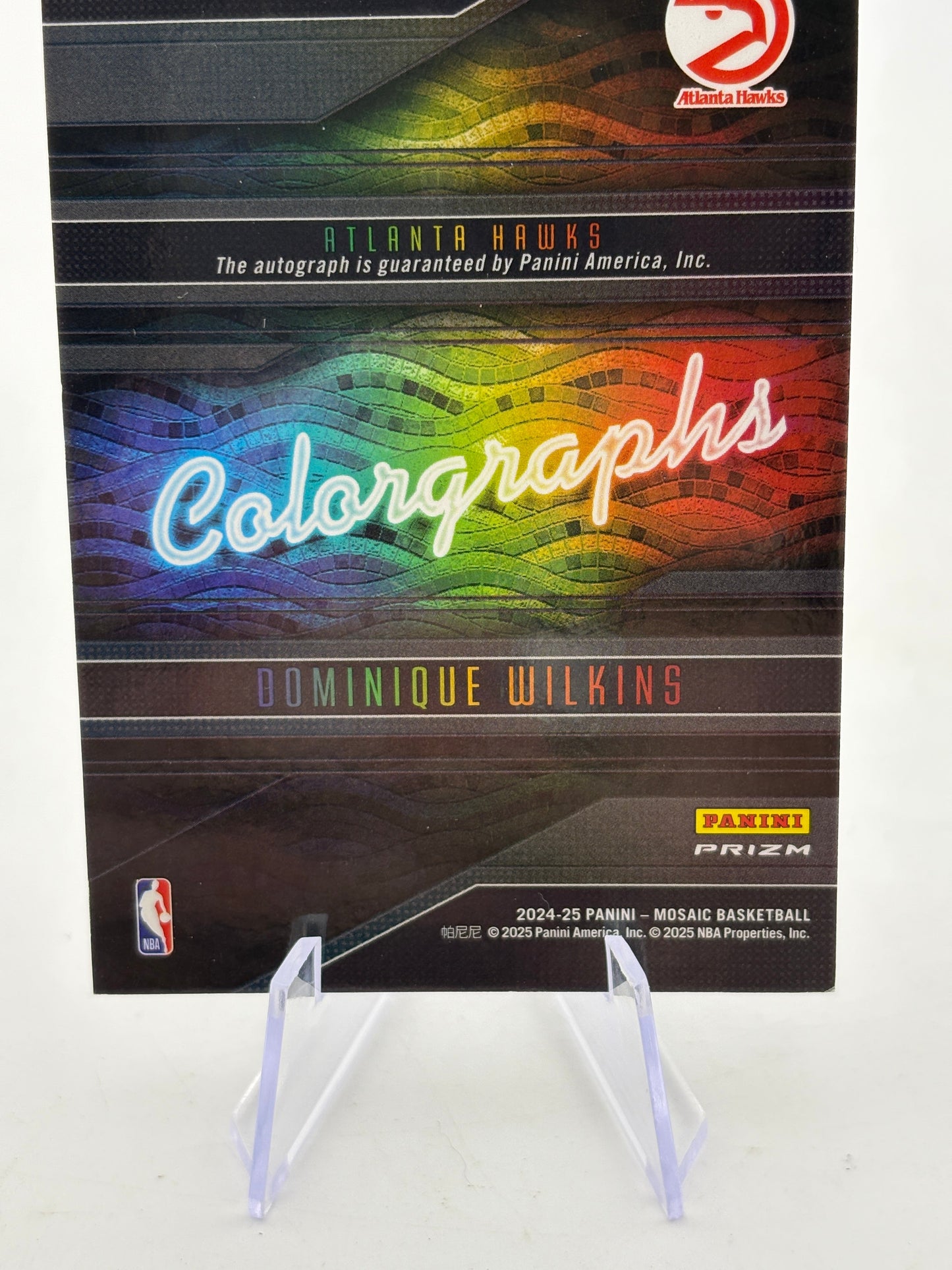 2024-25 Panini Mosaic Basketball - Dominique Wilkins Colorgraphs Auto FRENLY BRICKS - Open 7 Days