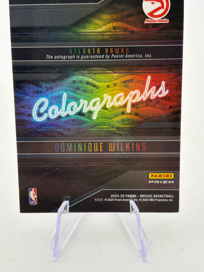 2024-25 Panini Mosaic Basketball - Dominique Wilkins Colorgraphs Auto FRENLY BRICKS - Open 7 Days