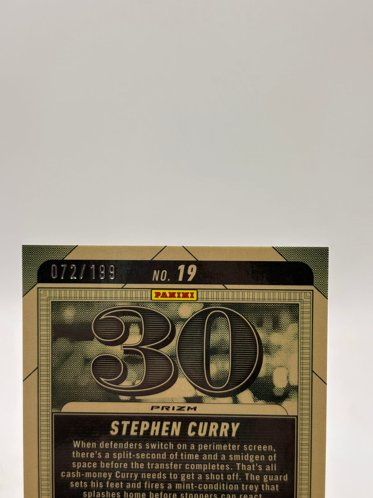 Panini 2024 Mosaic Stephen Curry Bank Shot Blue /199 #19 Golden State image 3
