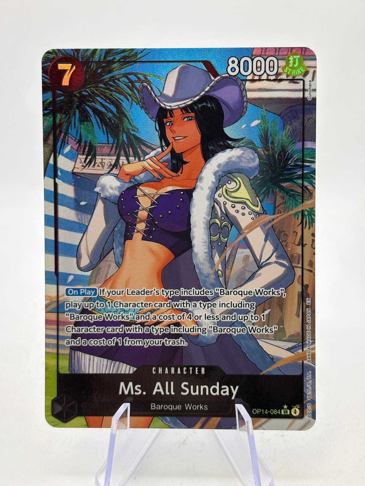 One Piece TCG OP14 - Ms. All Sunday OP14-084 SR* Alt Art NM image 1