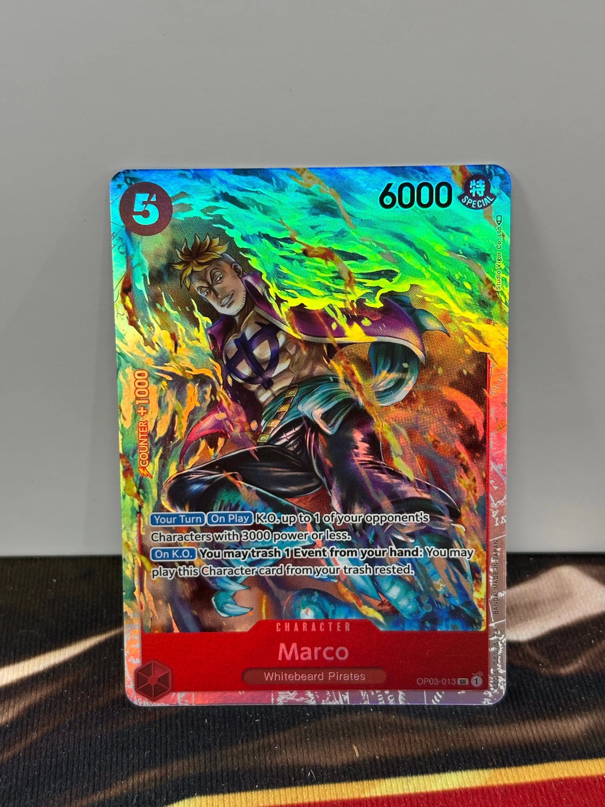 Marco OP03-013 SR Pillars of Strength ONE PIECE Card Game CCG TCG English NM FRENLY BRICKS - Open 7 Days