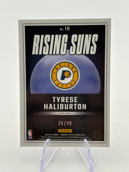 2024-25 Panini Donruss Optic Basketball - Rising Suns Tyrese Haliburton /49 FRENLY BRICKS - Open 7 Days