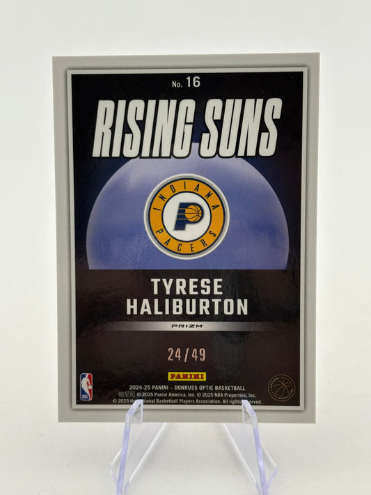 2024-25 Panini Donruss Optic Basketball - Rising Suns Tyrese Haliburton /49 FRENLY BRICKS - Open 7 Days