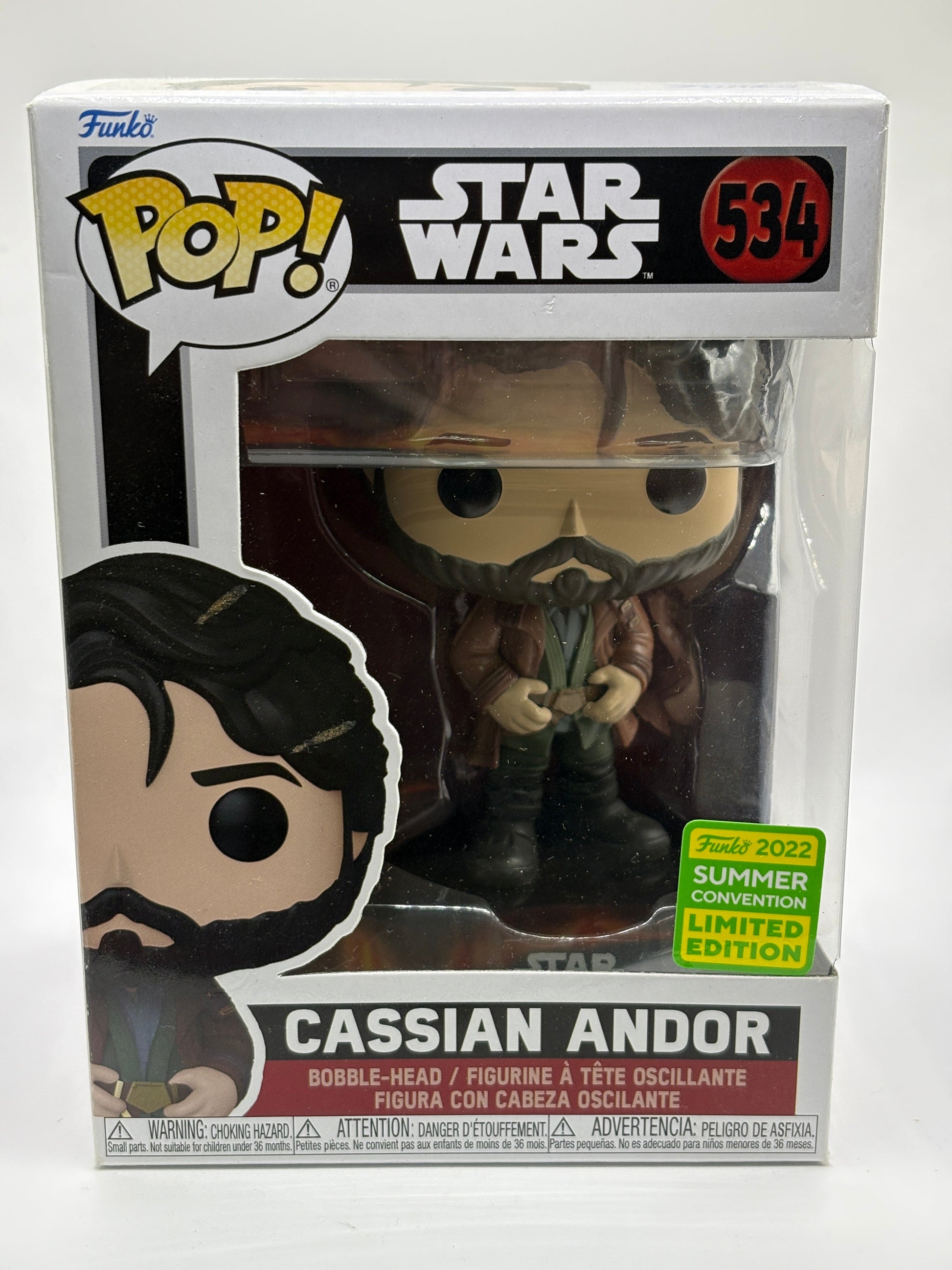 Funko POP! Star Wars #534 Cassian Andor 2022 Summer Convention FRENLY BRICKS - Open 7 Days