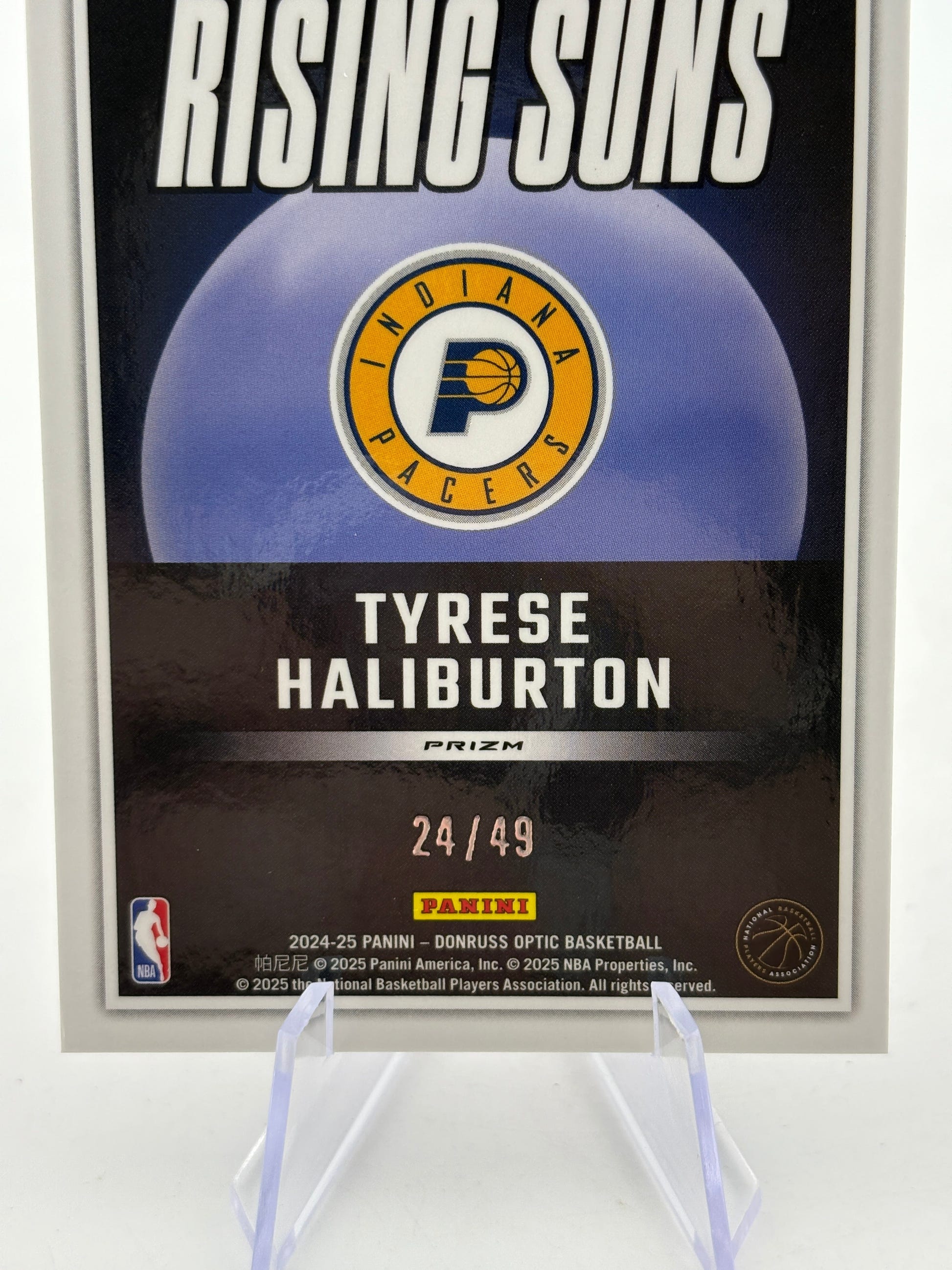 2024-25 Panini Donruss Optic Basketball - Rising Suns Tyrese Haliburton /49 FRENLY BRICKS - Open 7 Days image 4