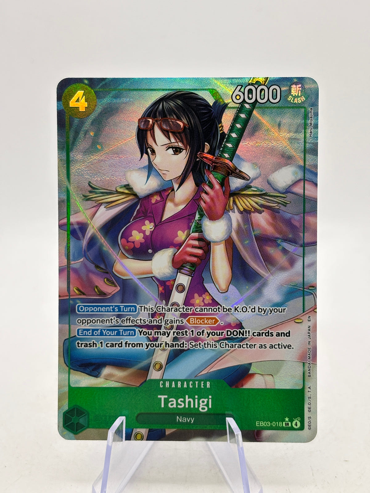 One Piece TCG EB03 - Tashigi EB03-018 SR* Alt Art NM image 1