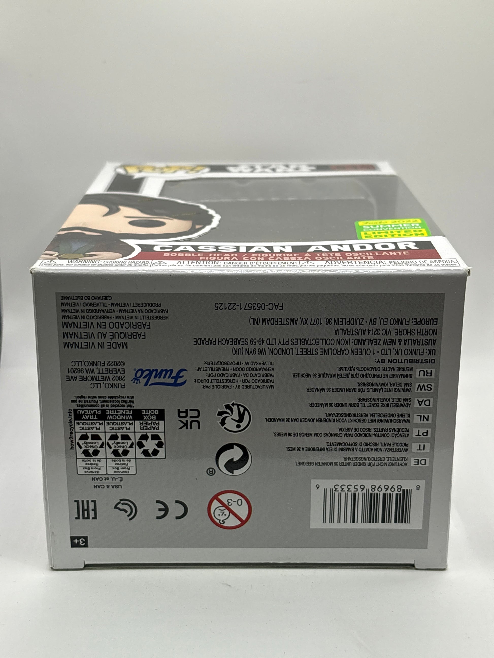 Funko POP! Star Wars #534 Cassian Andor 2022 Summer Convention FRENLY BRICKS - Open 7 Days