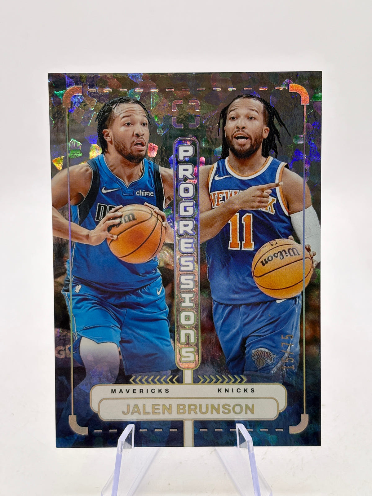 2024-25 Panini Photogrenic Basketball #3 Jalen Brunson Progressions 15/75 image 1