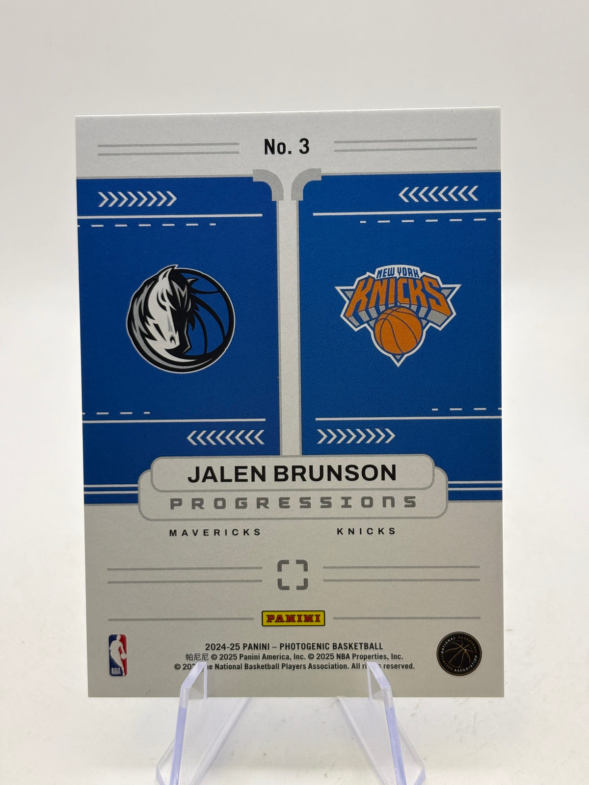 2024-25 Panini Photogrenic Basketball #3 Jalen Brunson Progressions 15/75 image 2