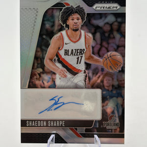 Shaedon Sharpe 2024-25 Panini Prizm Auto Silver Blazers #SIG-SSB FRENLY BRICKS - Open 7 Days