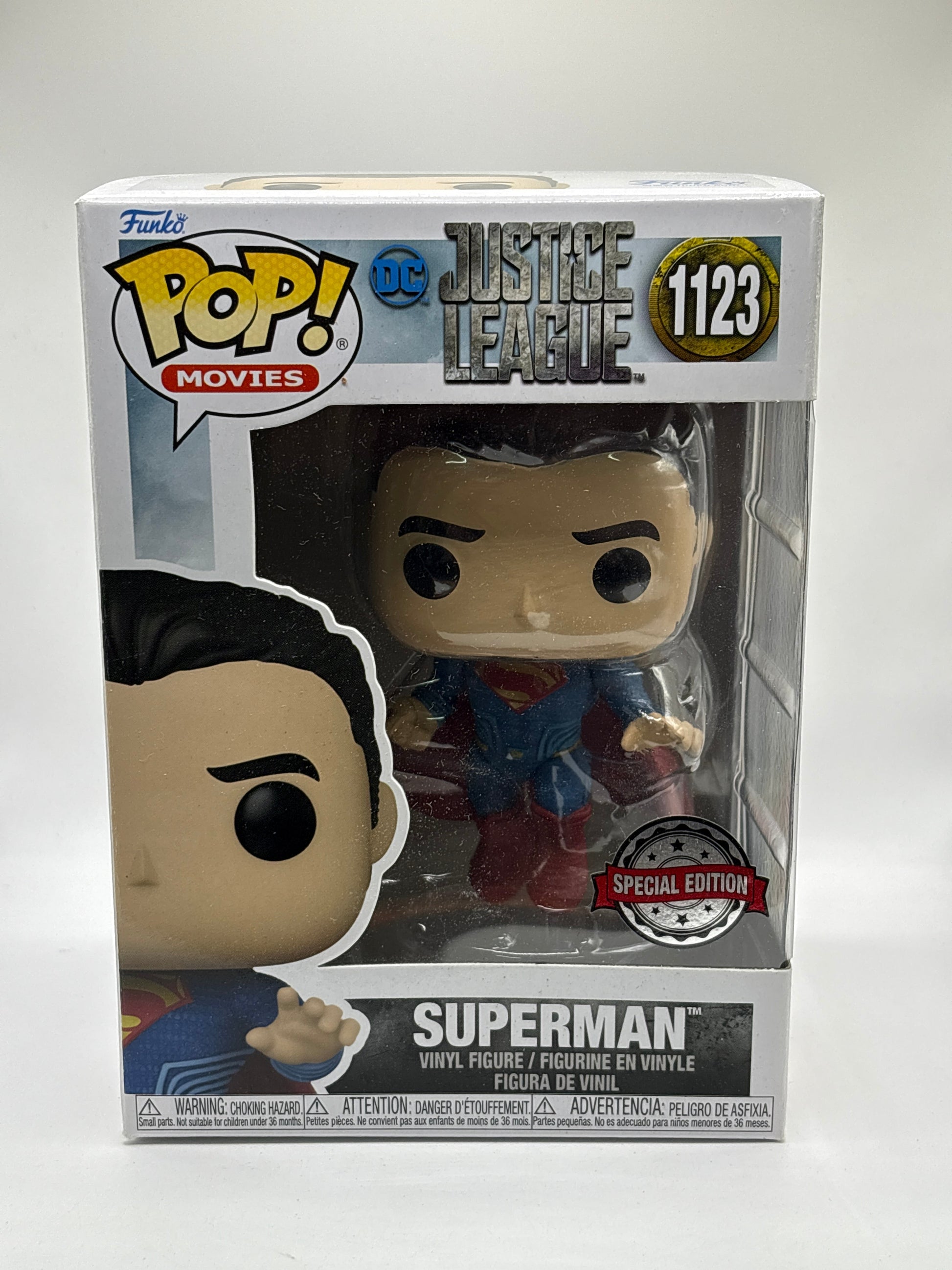 Funko POP! Movies DC Justice League #1123 Superman Special Edition FRENLY BRICKS - Open 7 Days