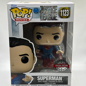 Funko POP! Movies DC Justice League #1123 Superman Special Edition FRENLY BRICKS - Open 7 Days