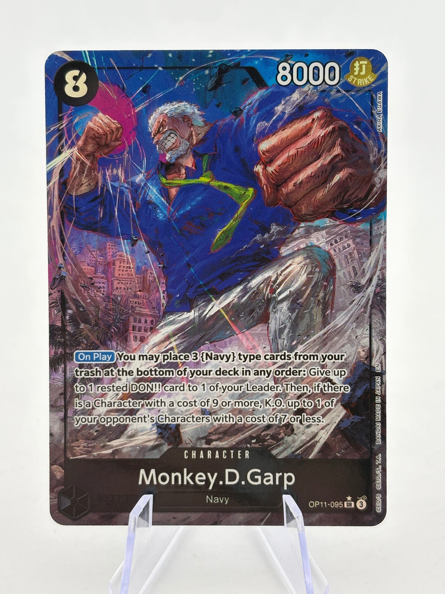 One Piece TCG OP11 - Monkey.D.Garp OP11-095 SR Alternate Art FRENLY BRICKS - Open 7 Days