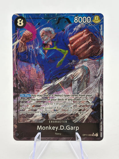 One Piece TCG OP11 - Monkey.D.Garp OP11-095 SR Alternate Art FRENLY BRICKS - Open 7 Days