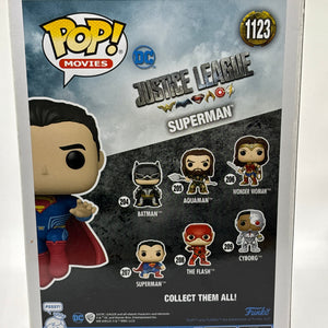 Funko POP! Movies DC Justice League #1123 Superman Special Edition FRENLY BRICKS - Open 7 Days