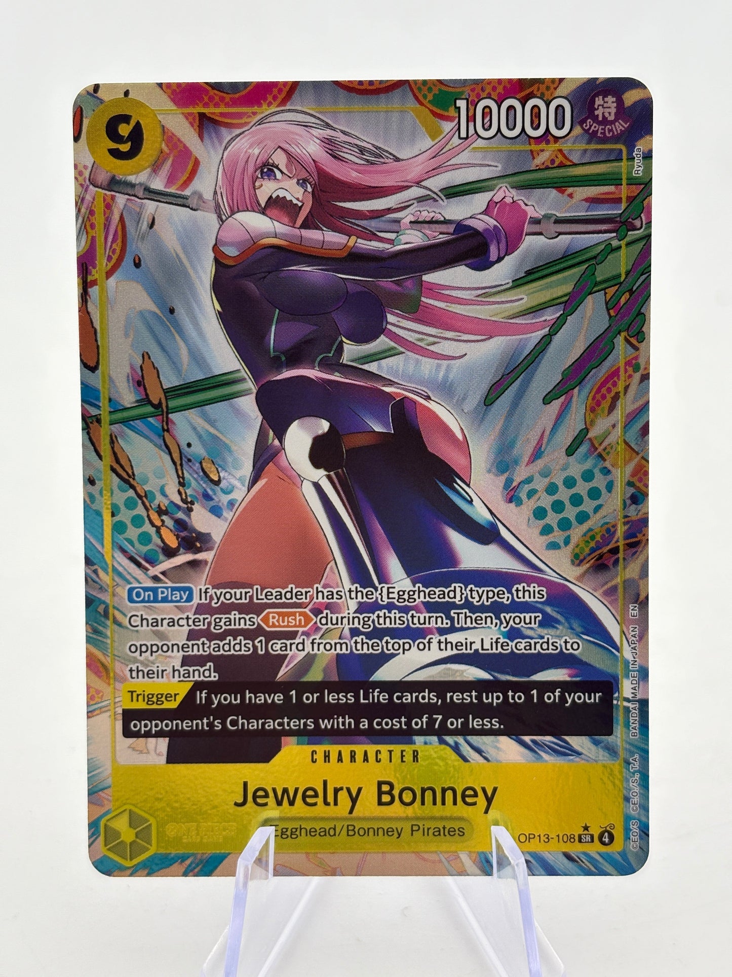 One Piece TCG OP13 - Jewlery Bonney OP13-108 SR* Alternate Art NM FRENLY BRICKS - Open 7 Days