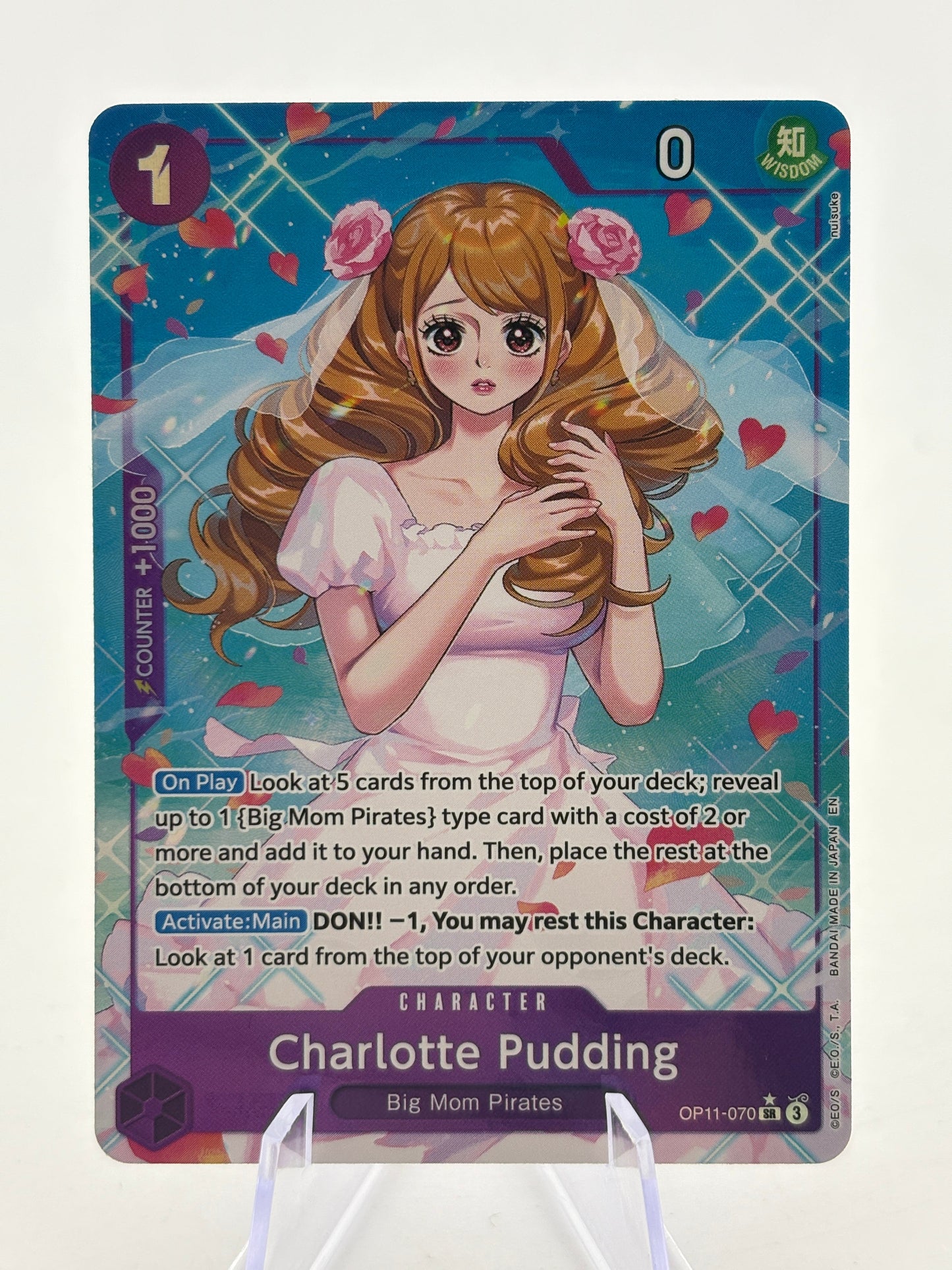 One Piece TCG OP11 - Charlotte Pudding OP11-070 SR* Alternate Art NM FRENLY BRICKS - Open 7 Days