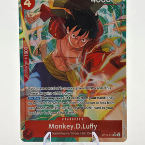One Piece TCG OP12 - Monkey.D.Luffy OP12-015 SR* Alternate Art NM FRENLY BRICKS - Open 7 Days
