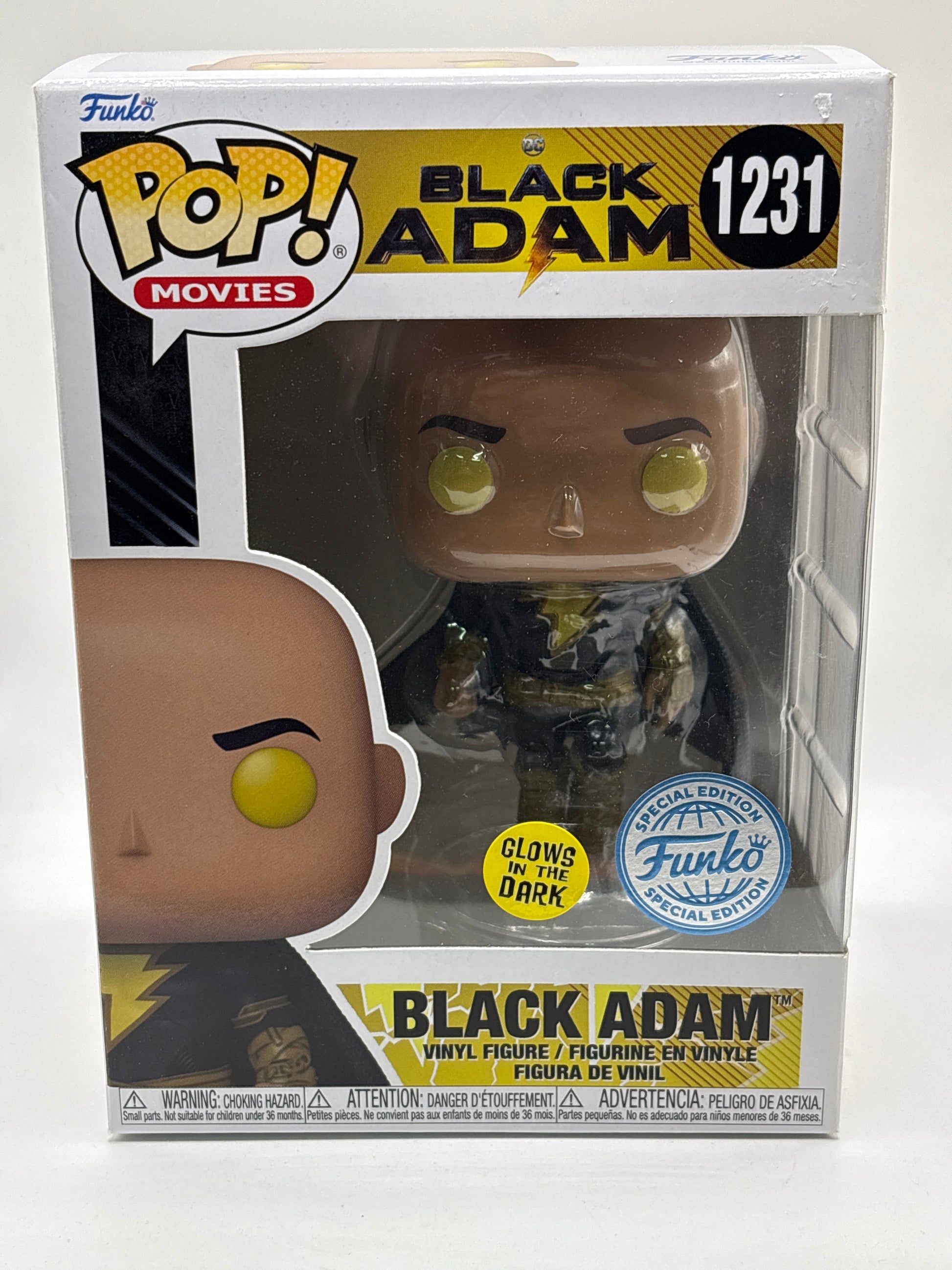 Funko POP! Movies Black Adam #1231 Black Adam Glow Special Edition FRENLY BRICKS - Open 7 Days