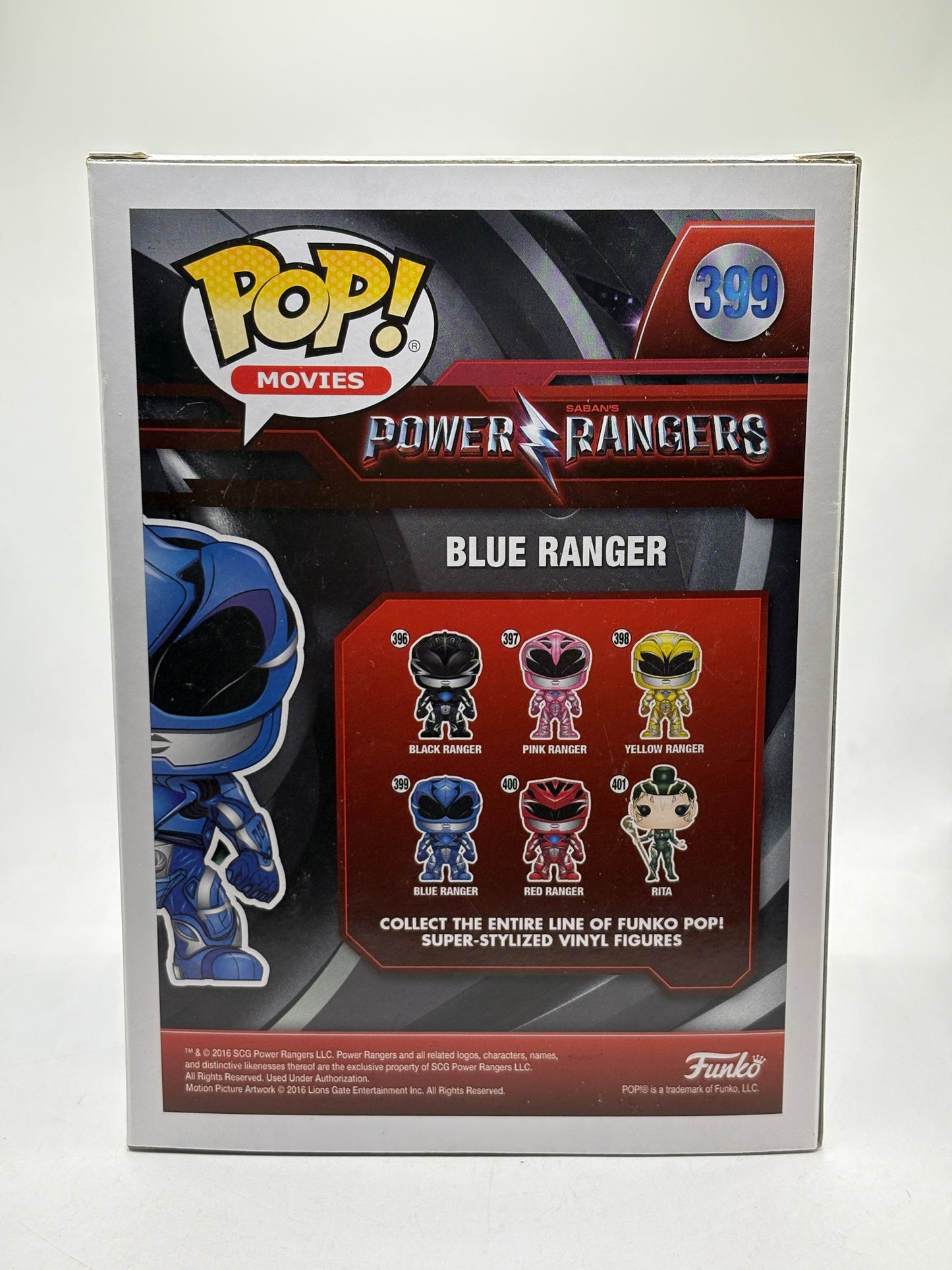 Funko POP! Movies Power Rangers #399 Blue Ranger Vinyl Figure