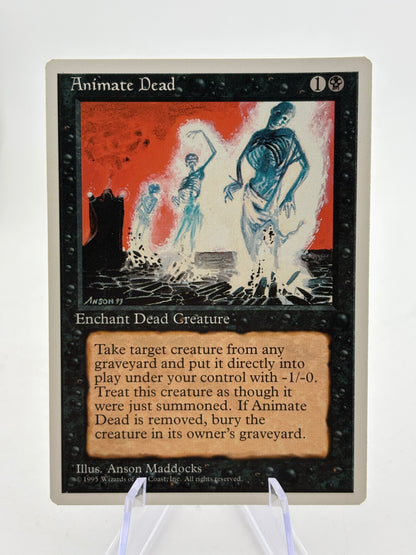 Magic The Gathering Vintage - Animate Dead Black Enchantment 5th Edition LP FRENLY BRICKS - Open 7 Days