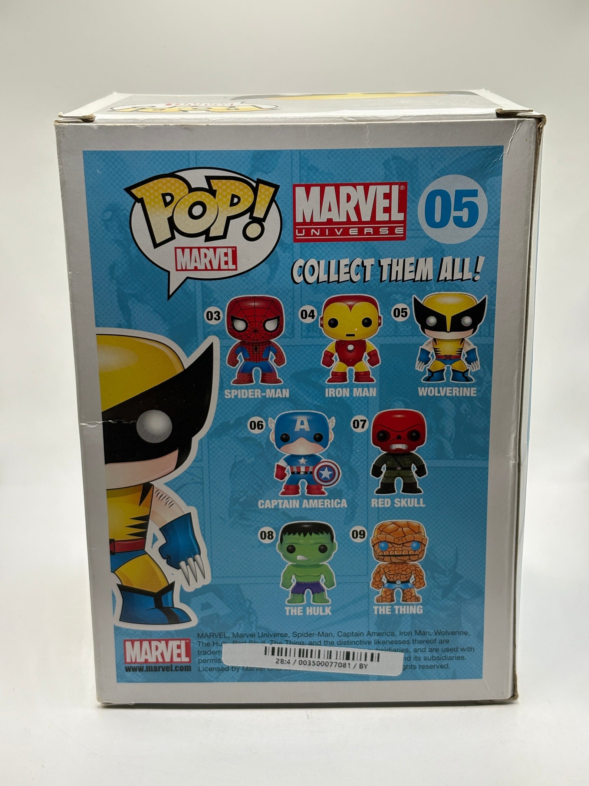 Funko POP! Marvel Universe Wolverine #05 Box Damage FRENLY BRICKS - Open 7 Days