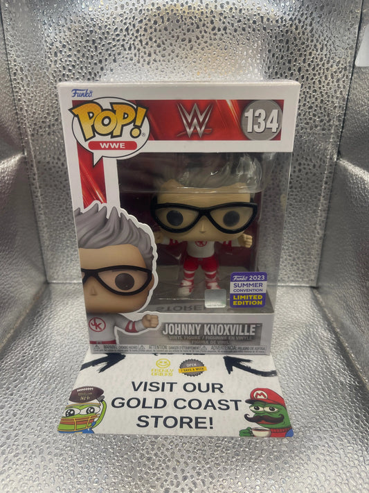 Funko Pop WWE #134 Johnny Knoxville Funko 2023 Summer Convention Limited Edition FRENLY BRICKS - Open 7 Days