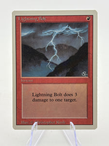 Magic The Gathering Vintage - 1993 Lightning Bolt Unlimited MP