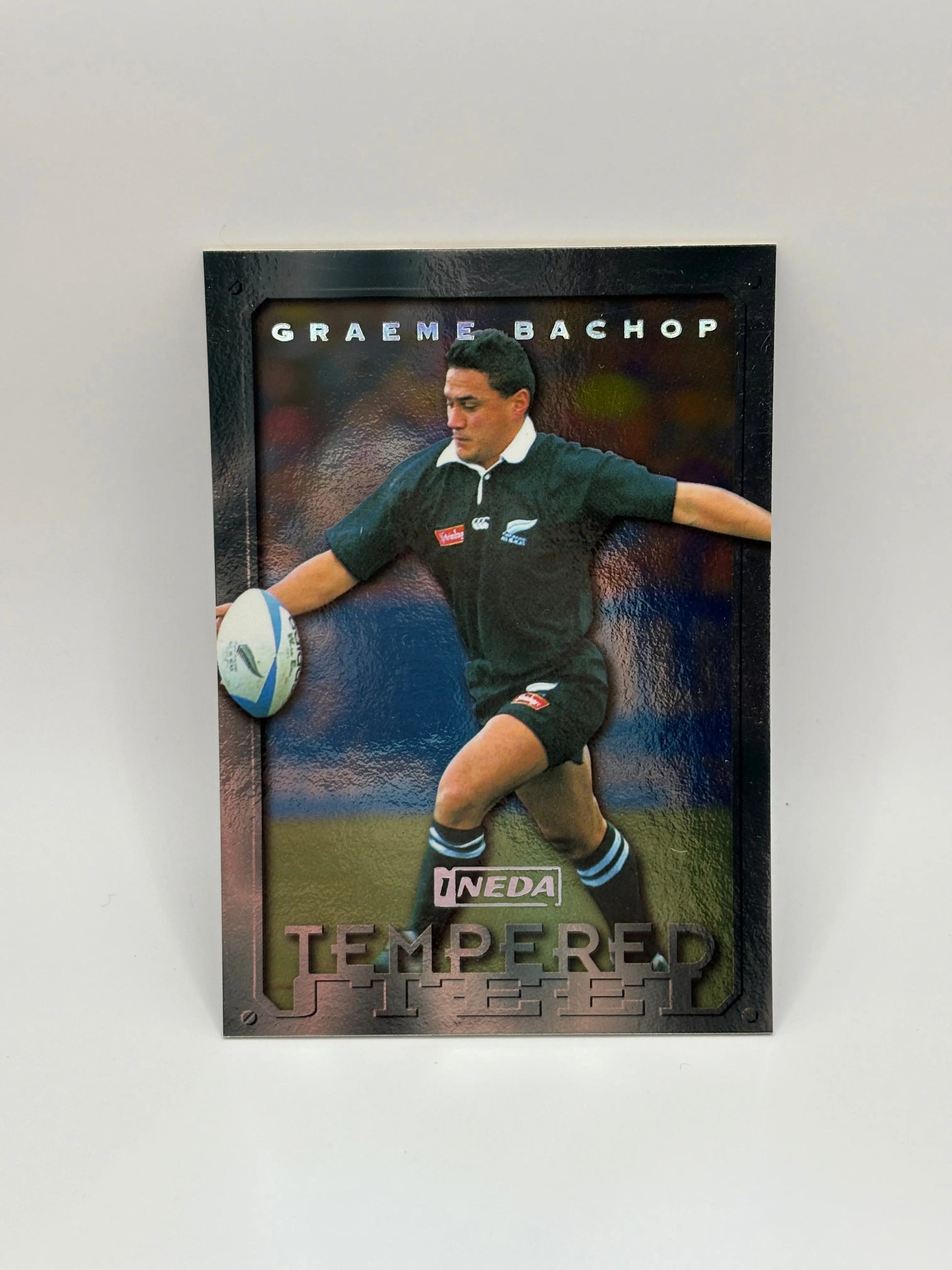 1997 Ineda NZ All Black Trading Cards Tempered Steel TS1 Graeme Bachop #0117/1000 FRENLY BRICKS - Open 7 Days