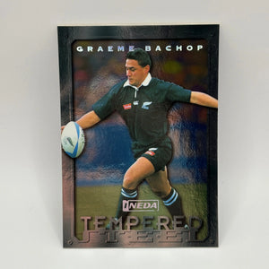 1997 Ineda NZ All Black Trading Cards Tempered Steel TS1 Graeme Bachop #0117/1000 FRENLY BRICKS - Open 7 Days